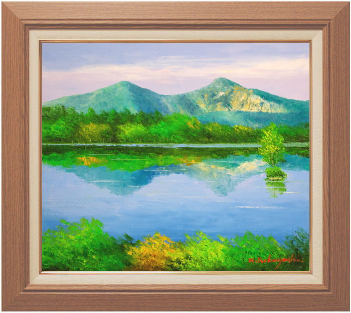 楽天市場】小林幸三「磐梯山」油絵油彩画F10(10号) : 内田画廊