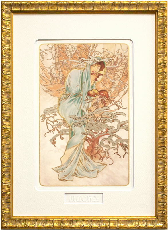 楽天市場】アルフォンス・ミュシャ Winter ( 冬 ) ミックスドメディア