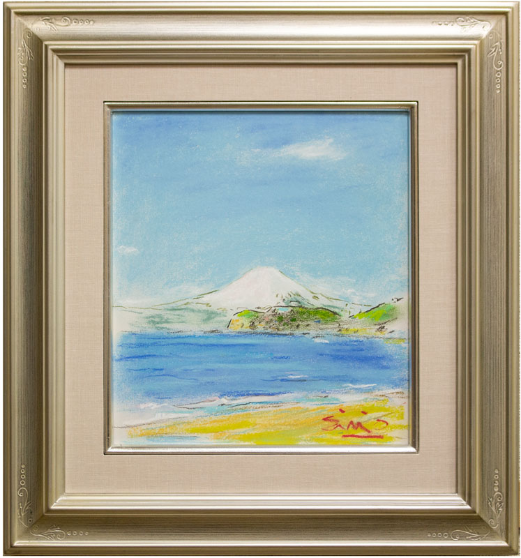 楽天市場】大津英敏 「 かまくらからの富士 」 パステル画 : 内田画廊