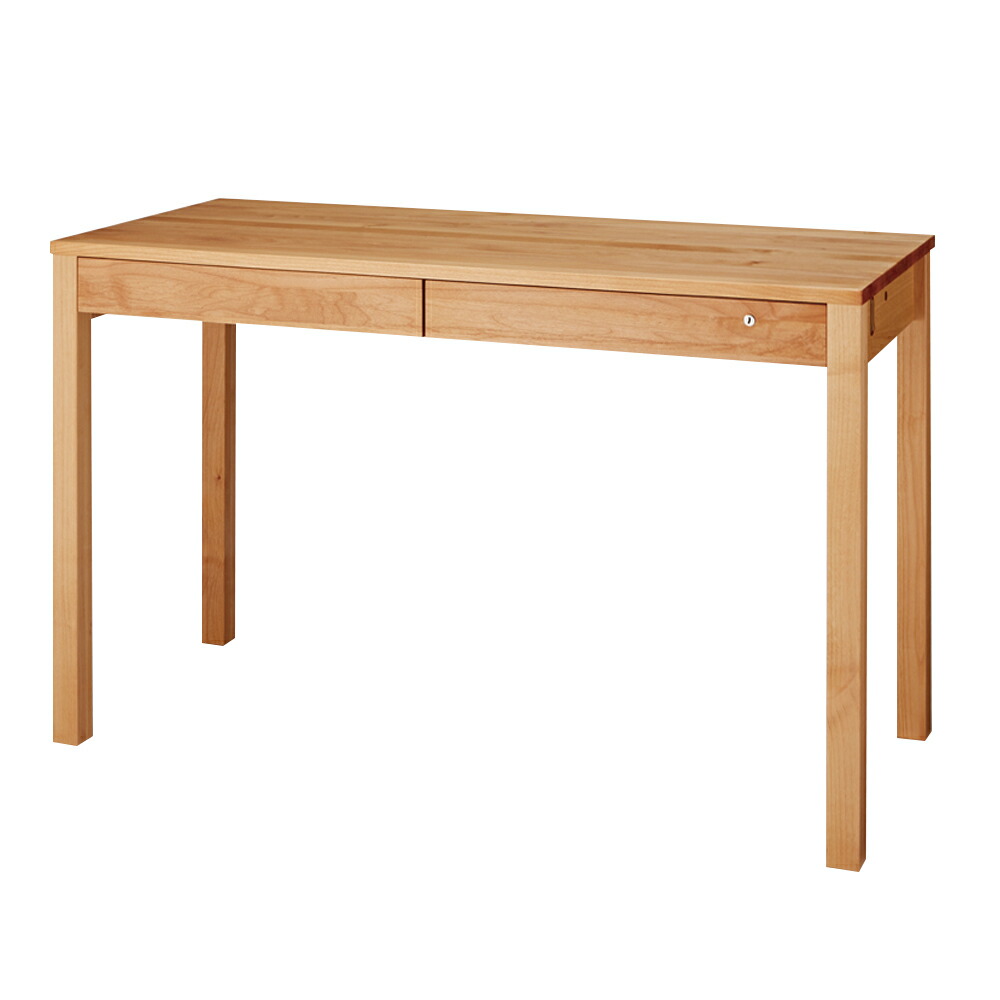 楽天市場】天然木 アルダー 無垢材 デスク 幅120cm（パソコンデスク 机