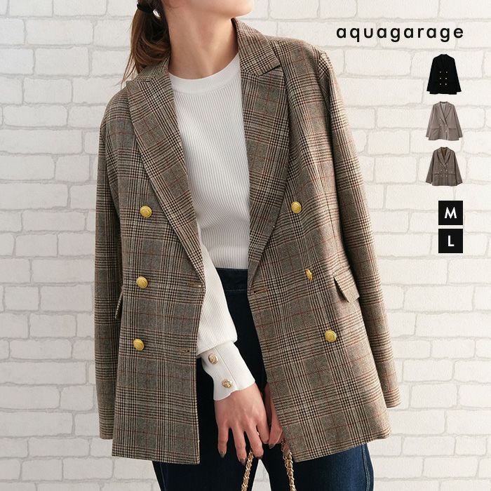 楽天市場】テーラードジャケット レディース ダブルブレスト