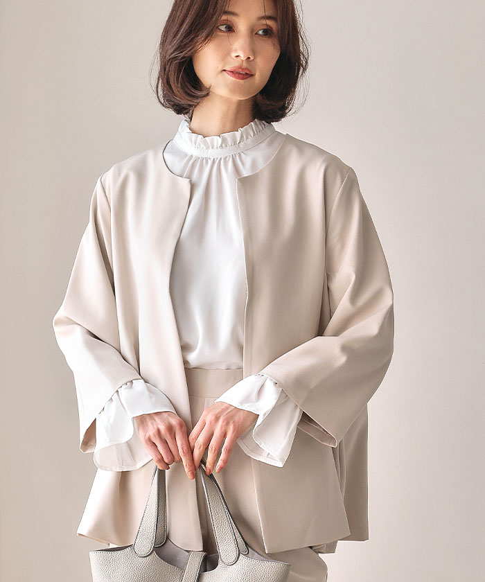 楽天市場】フレアシルエットセットアップ スーツ セットアップ