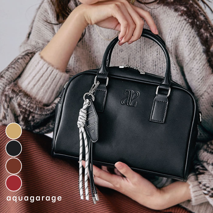 楽天市場】2wayタッセル横長ボストンバッグ レディース : aquagarage