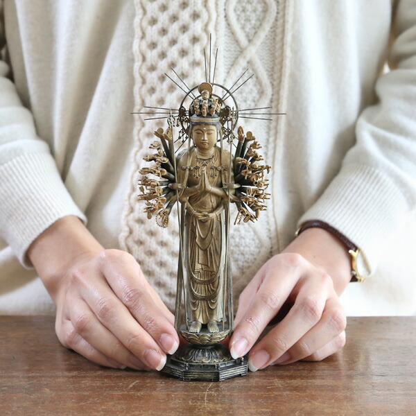 楽天市場】仏像 TanaCOCORO[掌] 千手観音 〜慶派〜 : がらんどう