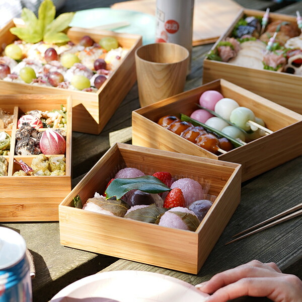 楽天市場】公長齋小菅 5寸 一段重箱 京都 お重 ランチボックス 竹製 公