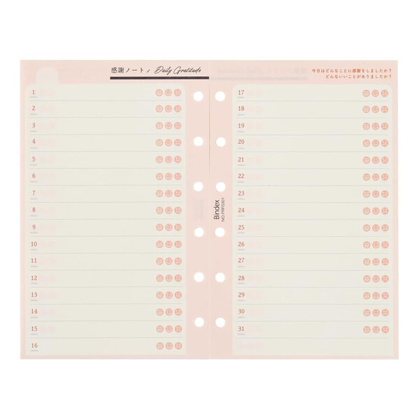 楽天市場】日本能率協会 バインデックス システム手帳 リフィル ミニ6