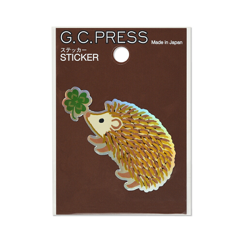 楽天市場】耐水耐光仕様ステッカー ハリネズミ (台紙サイズ:100×70mm