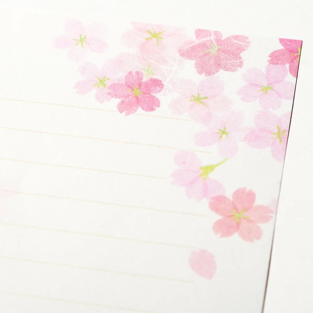 楽天市場】便箋6枚・封筒3枚ミニレターセット｜桜絵双紙 ｜便箋サイズ