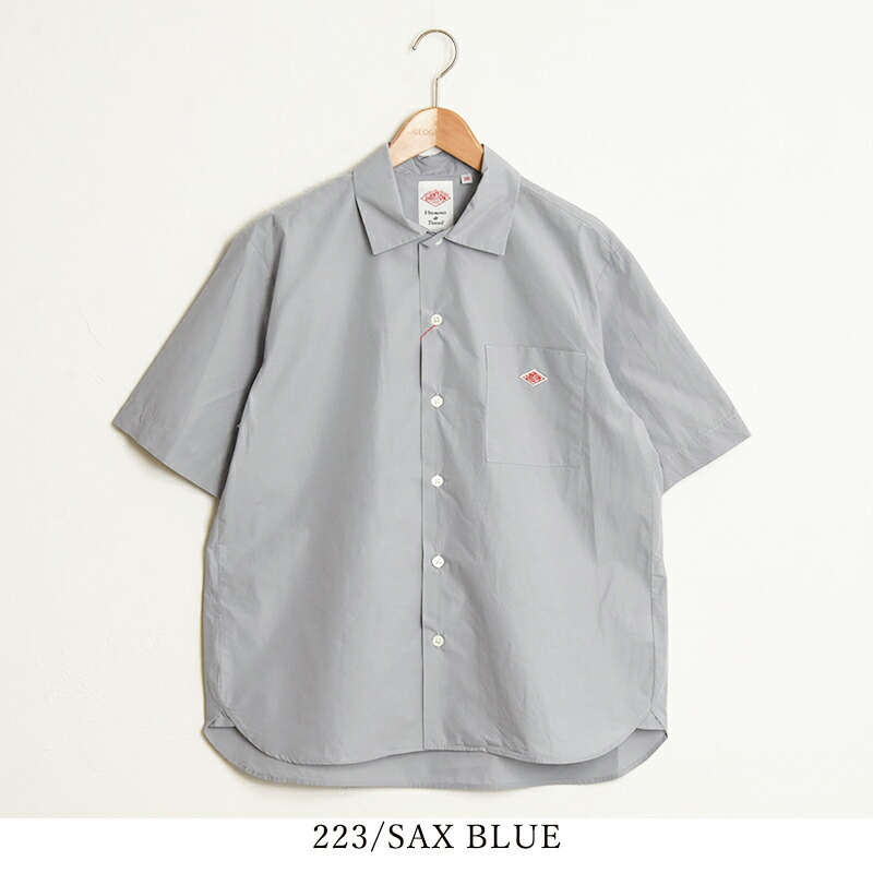 楽天市場】DANTON ダントン コットンポプリン 半袖 ワイドシャツ