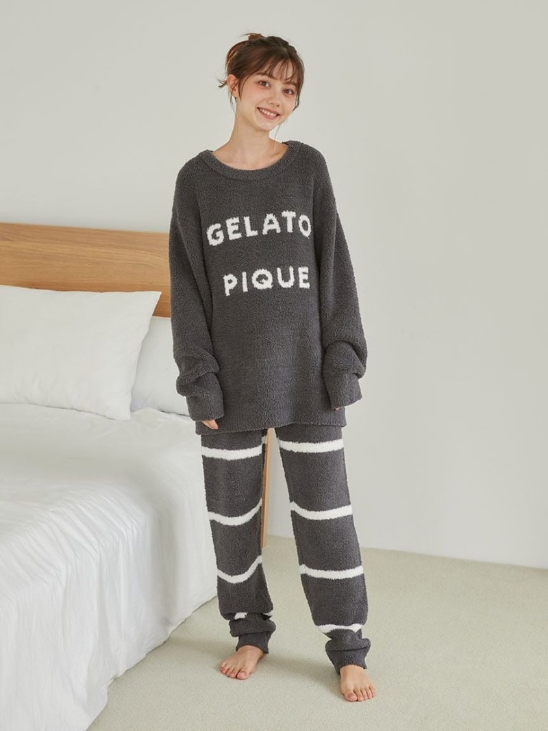 楽天市場】パウダーロゴジャガードプルオーバー&ロングパンツセット