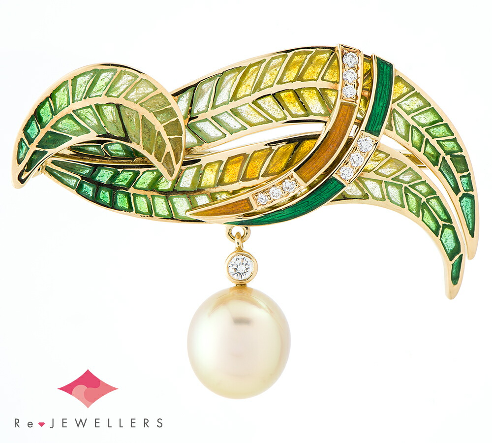 楽天市場】ミキモト オットークライン 11.6mm リーフモチーフ 白蝶真珠