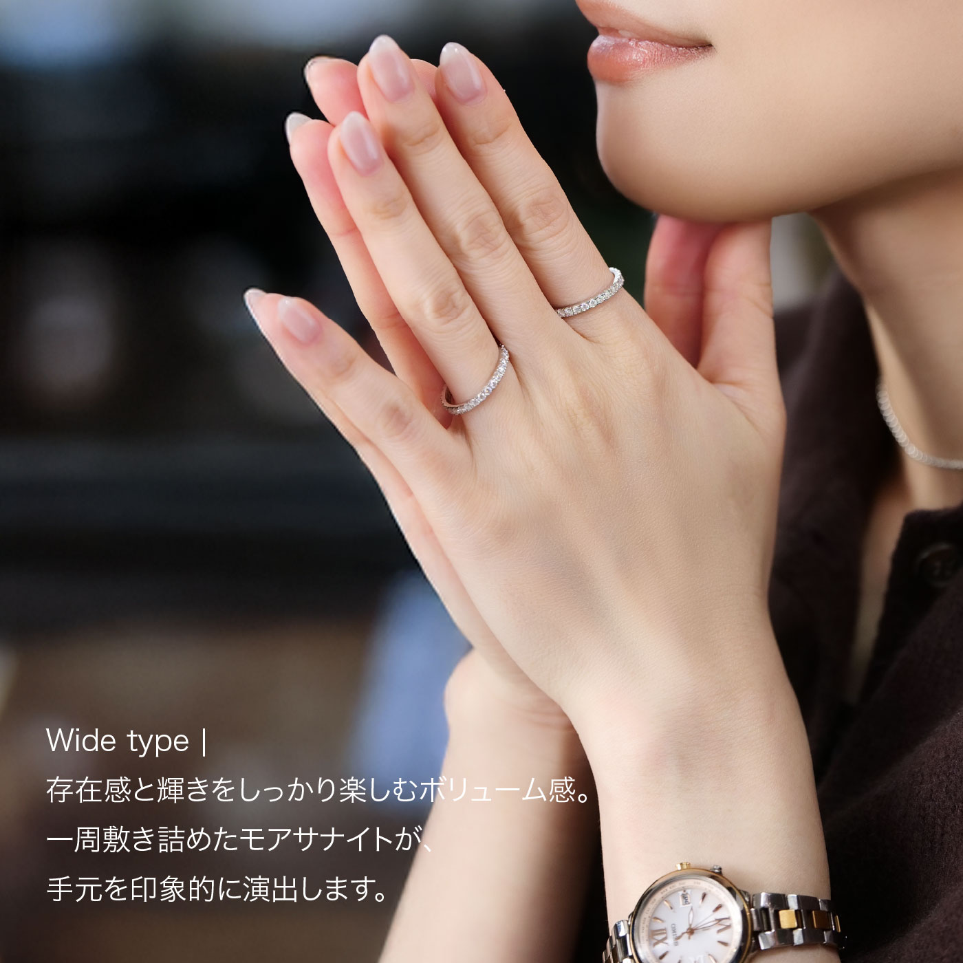 楽天市場】【新作半額クーポン】モアサナイト リング フルエタニティ