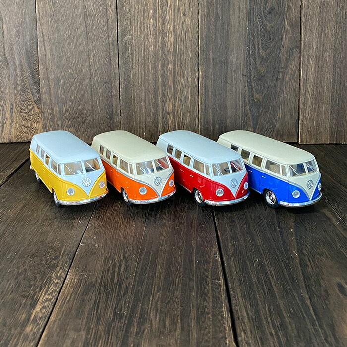 楽天市場】フォルクスワーゲン ワーゲンバス ミニカー レッド グリーン