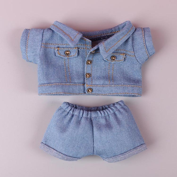 楽天市場】 ぬいぐるみ用 服 上下セット 10cm デニムジャケット