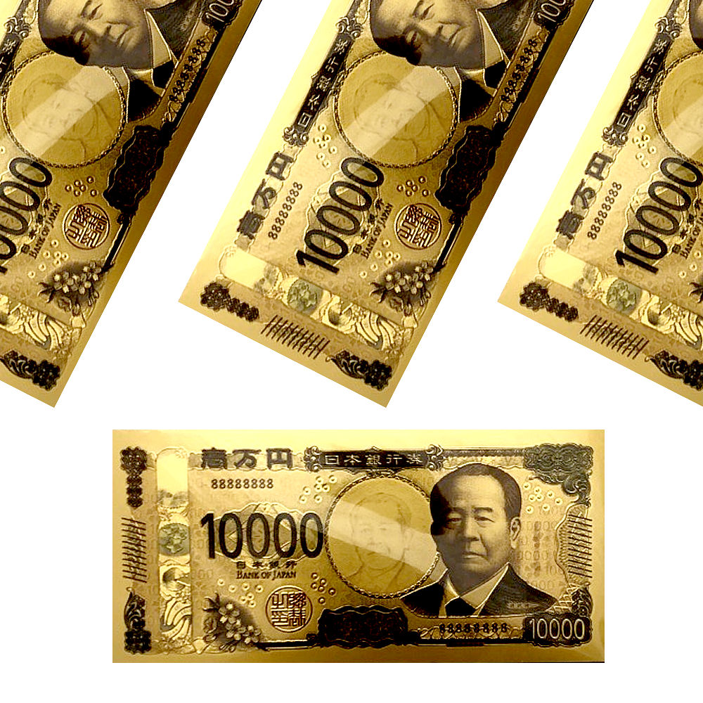 楽天市場】黄金に輝く 新10000円札 マグネット新1万円 開運 招福