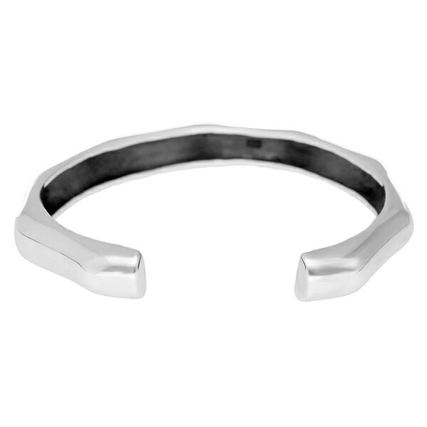 楽天市場】シンプル シルバー バングル 太め 鏡面 ボリューム シルバー