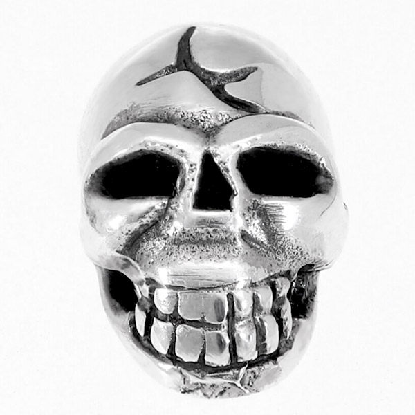 楽天市場】スカル ドクロ ブラック シルバービーズ 1個売り 粒売り