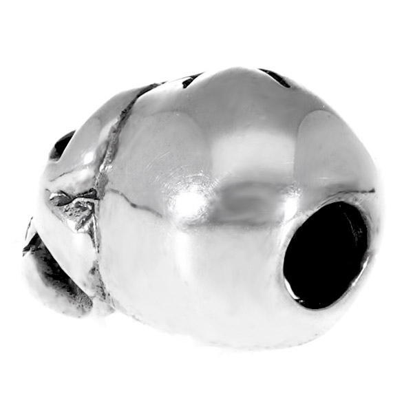 楽天市場】スカル ドクロ ブラック シルバービーズ 1個売り 粒売り