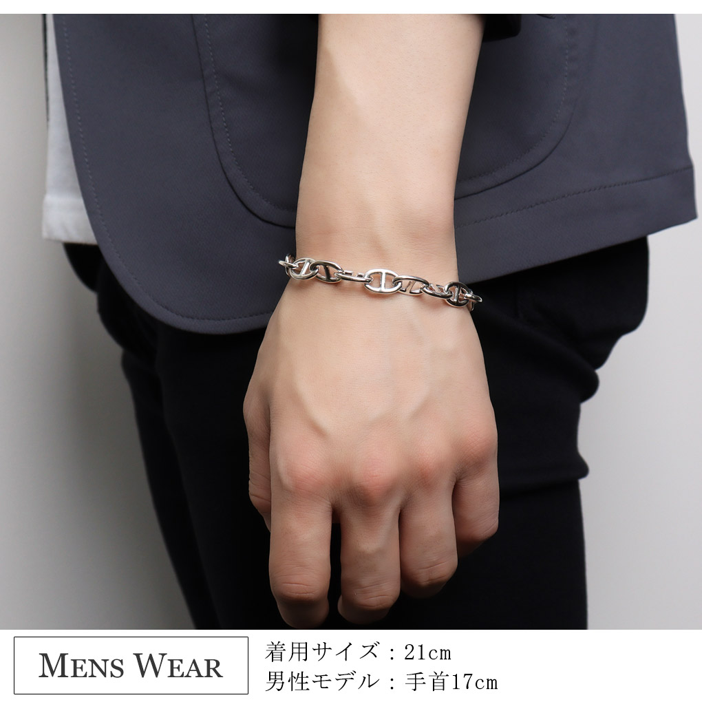 楽天市場】シルバー925 アンカーチェーン ブレスレット シルバー