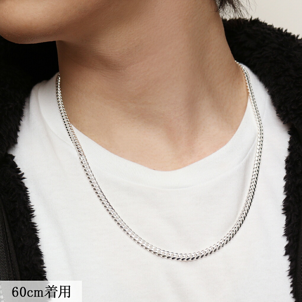 楽天市場】シルバー マイアミキューバンチェーン ネックレス 幅約5.0mm