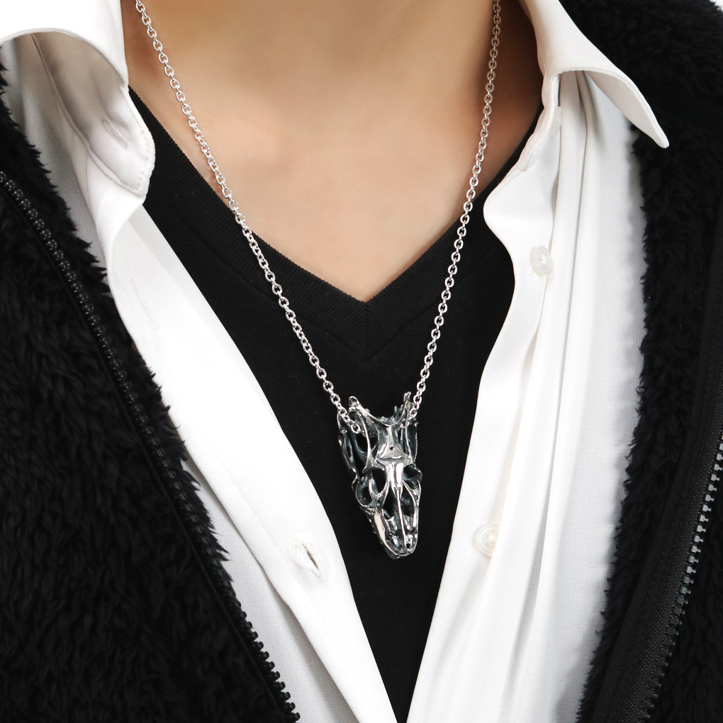 楽天市場】Cold I's モニター スカル ペンダント ネックレス