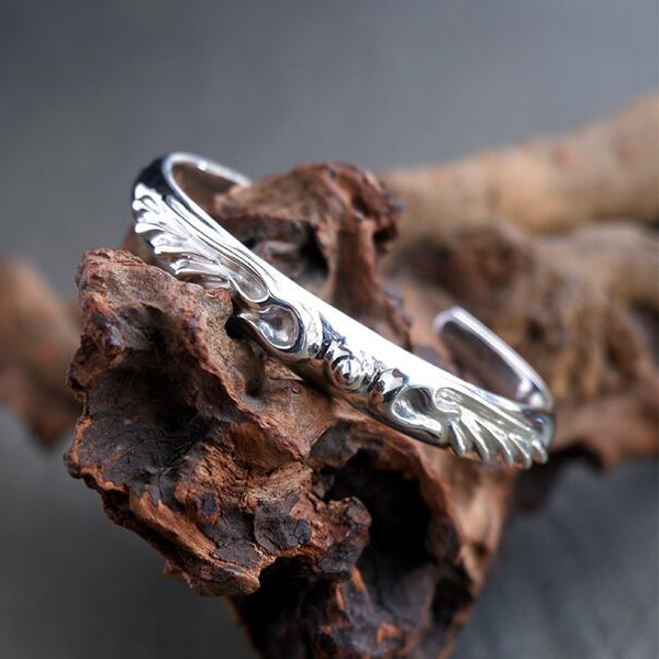 楽天市場】Give Me a Wing ウイング バングル プレーン シルバー