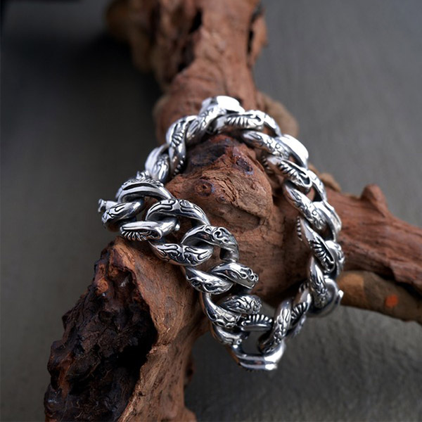 楽天市場】Give Me a Wing インフィニティ ブレスレット 喜平 極太 19