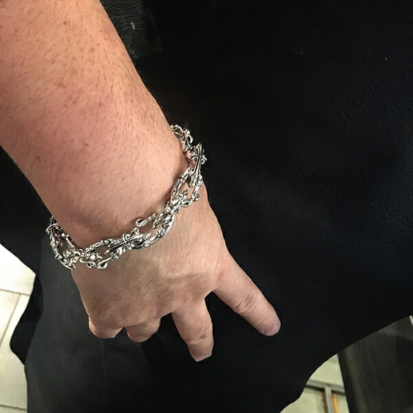 楽天市場】K-SMITH クロス ブレスレット 21.5cm 23cm シルバー