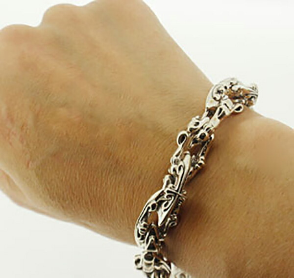 楽天市場】K-SMITH クロス ブレスレット 21.5cm 23cm シルバー