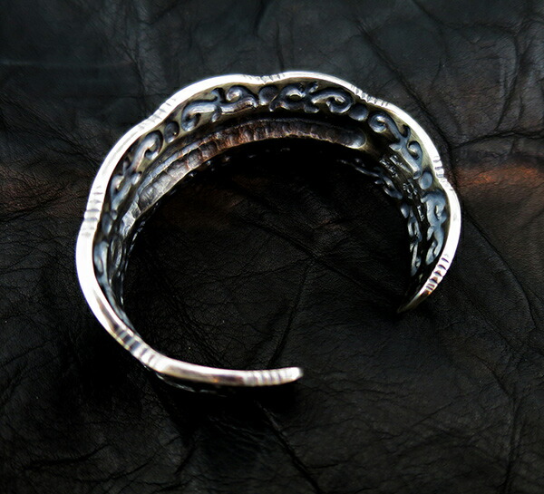 楽天市場】K-SMITH 打ち出し フェザー 燻し シルバーバングル