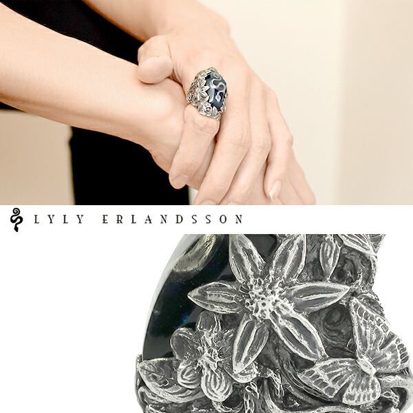 楽天市場】LYLY ERLANDSSON the LYLY red blue シルバー リング 7号