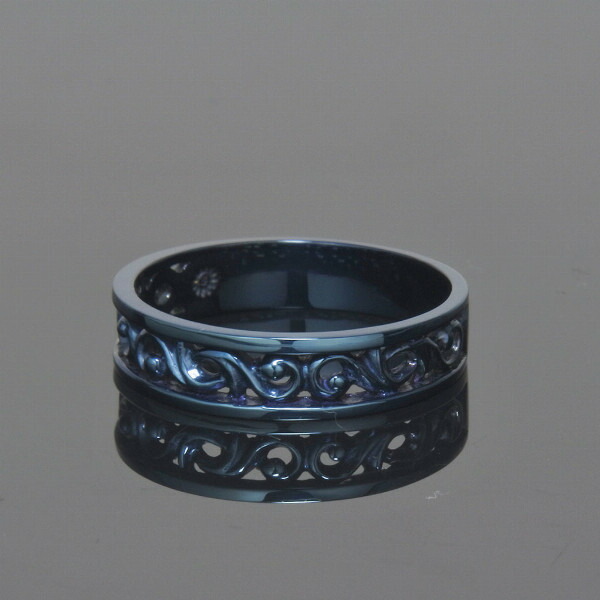 楽天市場】PUERTA DEL SOL ブルー スクロール リング(5号〜21号