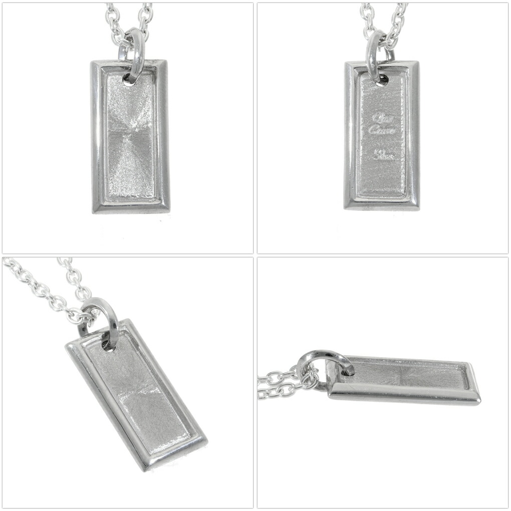 楽天市場】Que Crave タグ プレート 四角 ペンダントトップ ネックレス