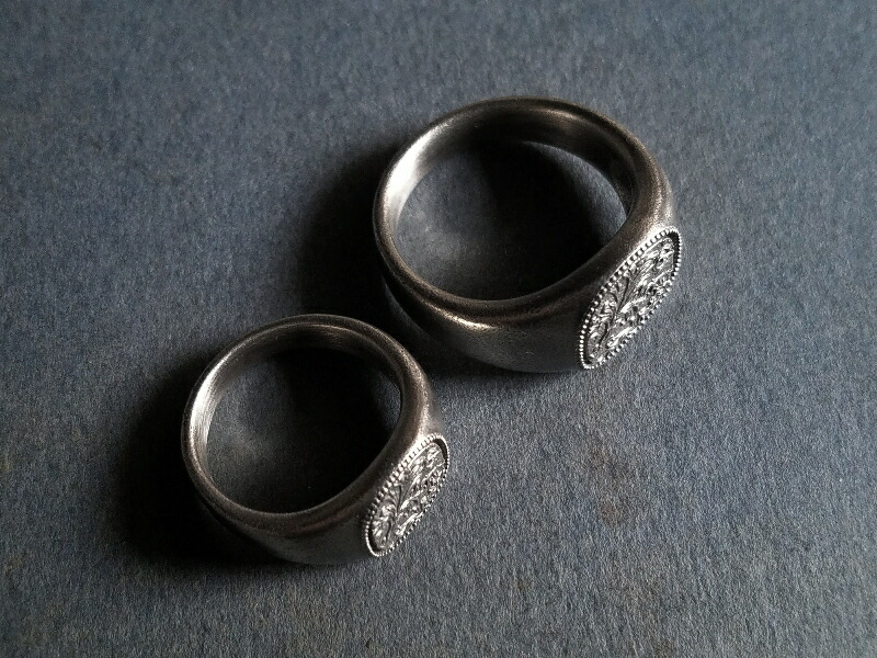 楽天市場】Quetzal スクロールシグネットリング リング 7号〜17号