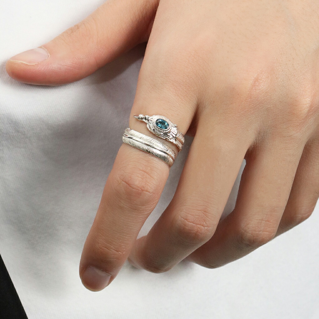 楽天市場】フェザー ロンドンブルートパーズ フリーリング 指輪