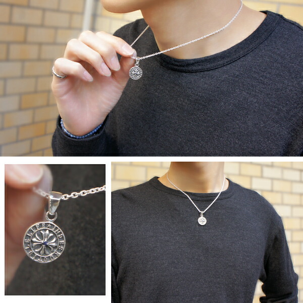 楽天市場】フレアクロス コイン サファイア シルバー ペンダントトップ