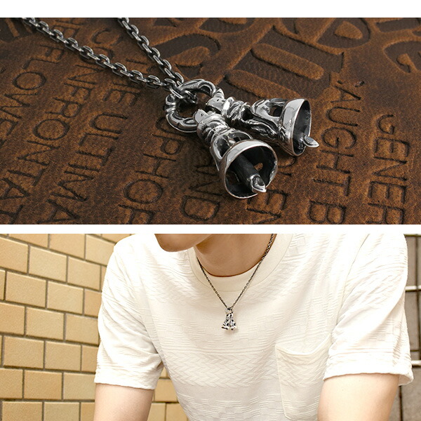 楽天市場】ツイン ベル シルバー ペンダントトップ チェーンなし