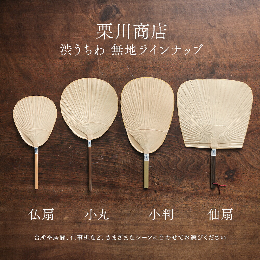 楽天市場】栗川商店 仙扇 無地 うちわ 団扇 熊本県産 日本製