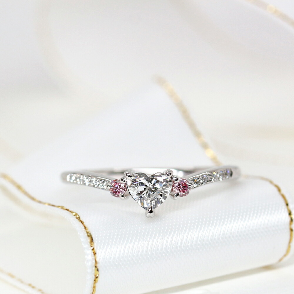 楽天市場】婚約指輪 ピンクダイヤ エンゲージリング プラチナ Pt900