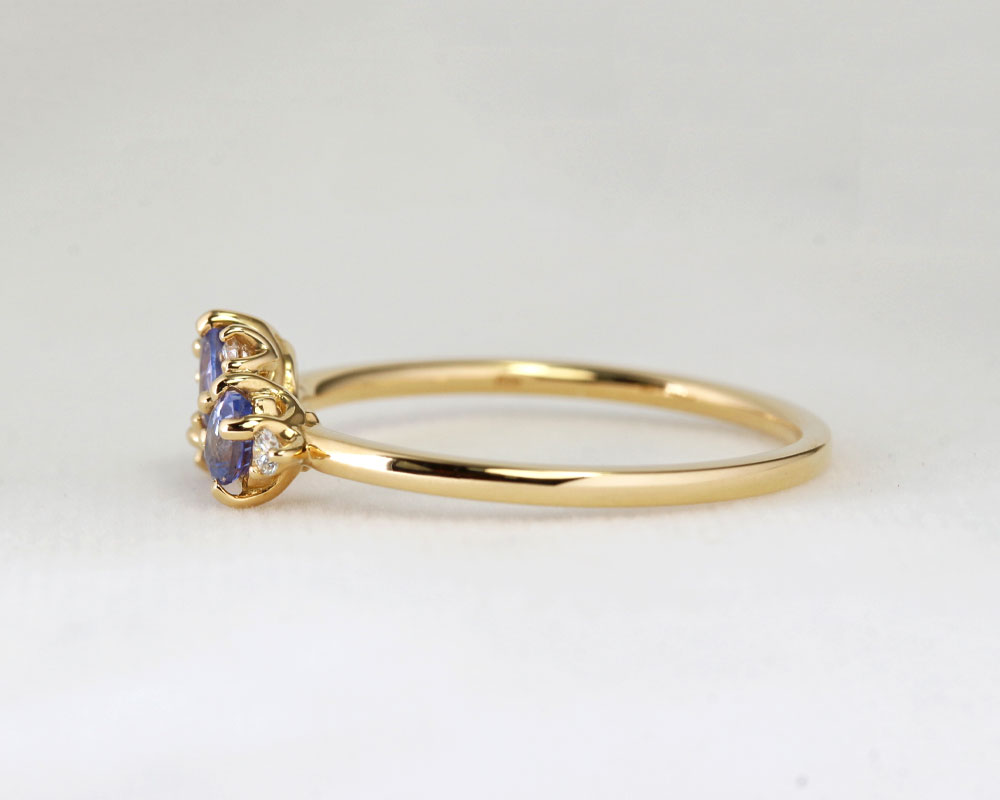 楽天市場】K18 天然サファイア リング 11号 イエローゴールド （サイズ