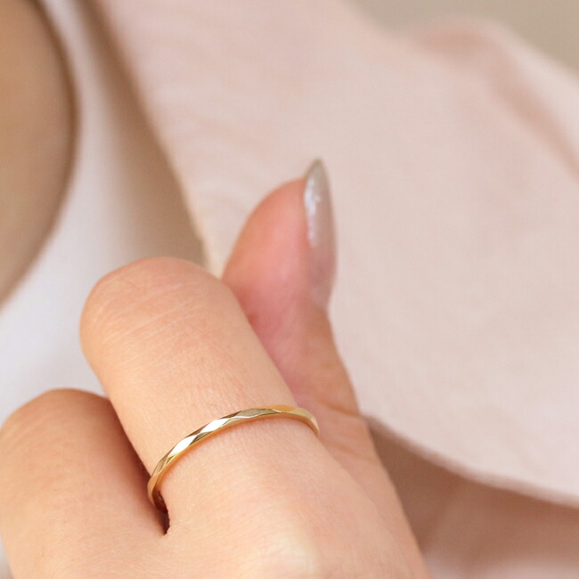 楽天市場】K18 K10 PT カット 地金リング 1号-15号 ※一部在庫あり商品