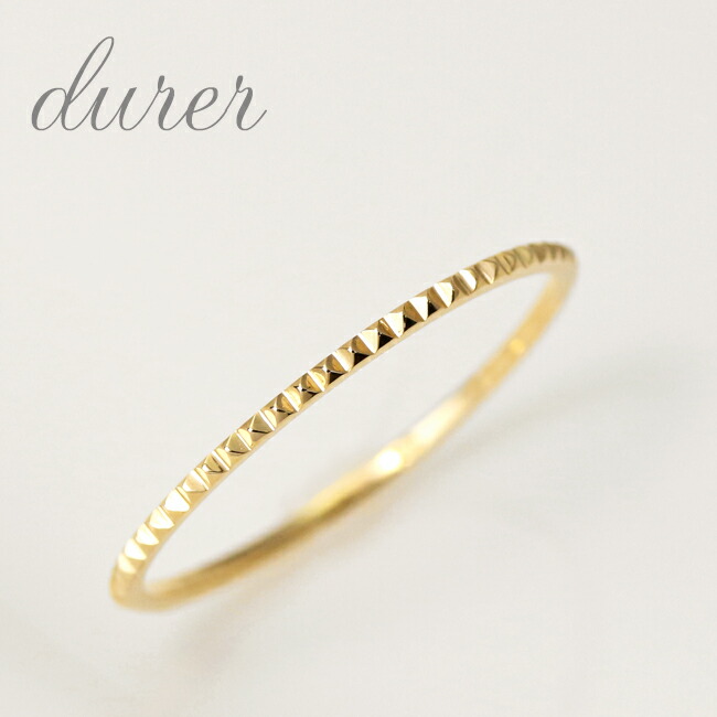 楽天市場】K18 K10 PT スタッズ 極細 地金リング 1号-15号 送料無料