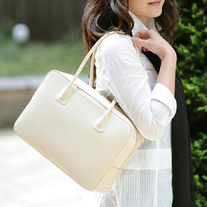 楽天市場】【濱野皮革工藝】 エナメル ボストン バッグSeleb Boston