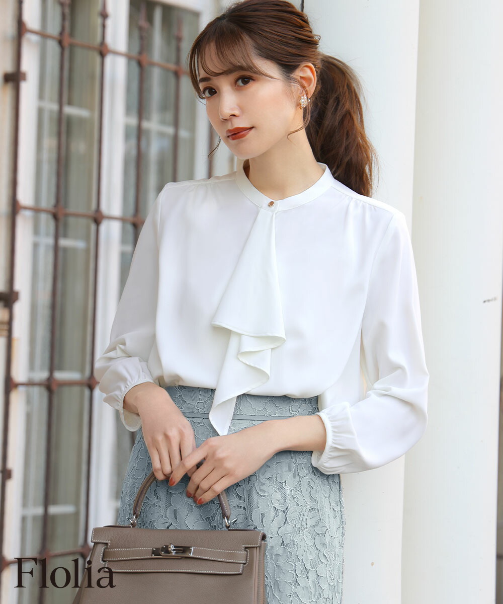 楽天市場】【期間限定！46％OFF】ブラウス オフィス セレモニー 七分袖