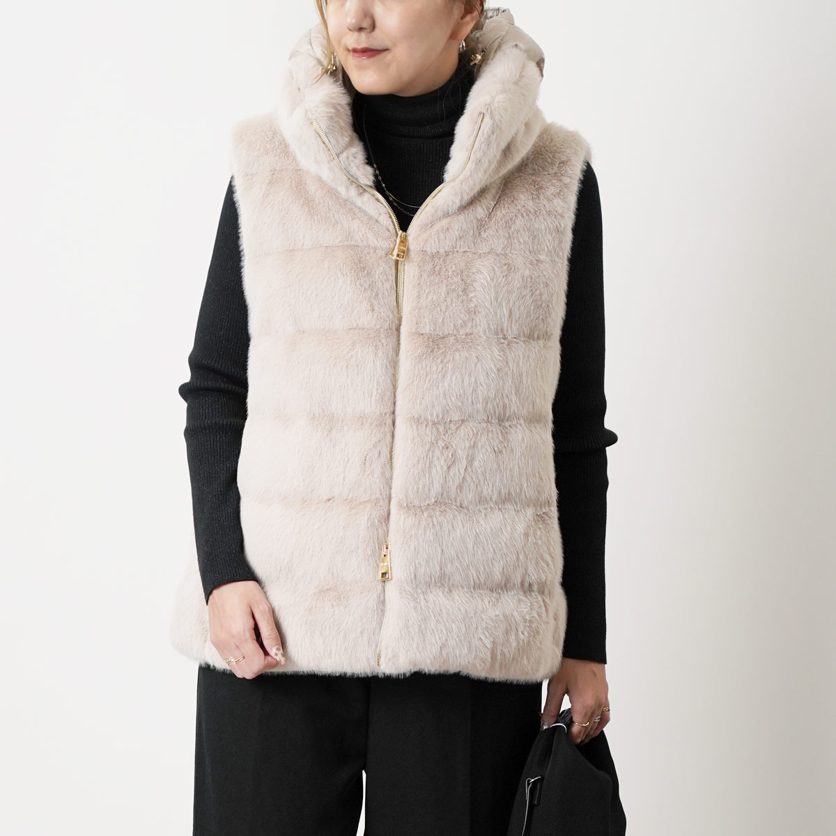 楽天市場】【SALE】HERNO ヘルノ ファーベスト PI001937D 12630 1985