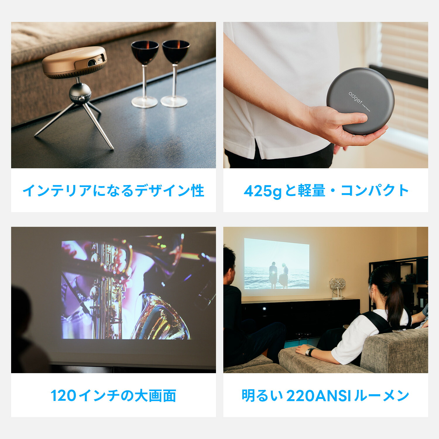 楽天市場】【楽天スーパーSALEクーポン配布中】Adget Pocket Projector