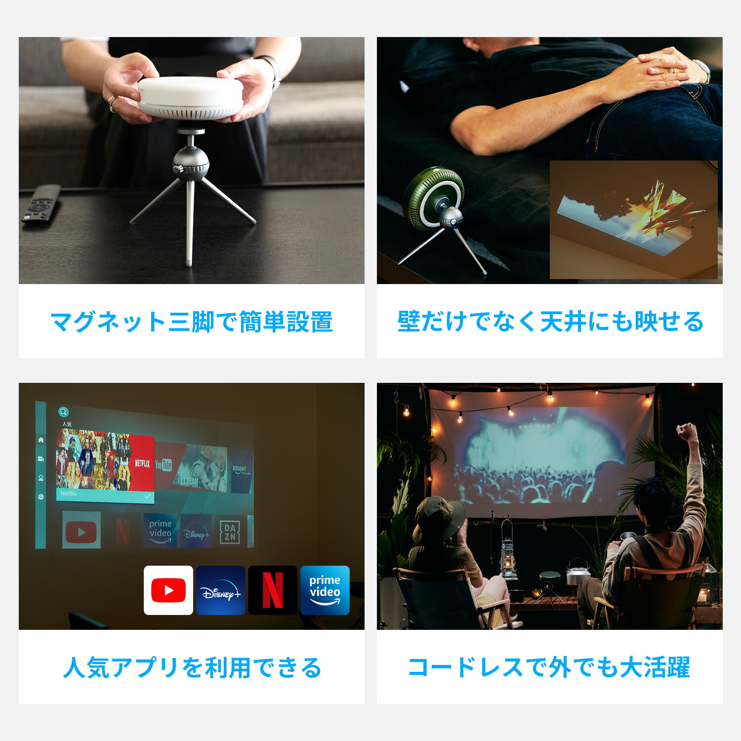 楽天市場】【楽天スーパーSALEクーポン配布中】Adget Pocket Projector