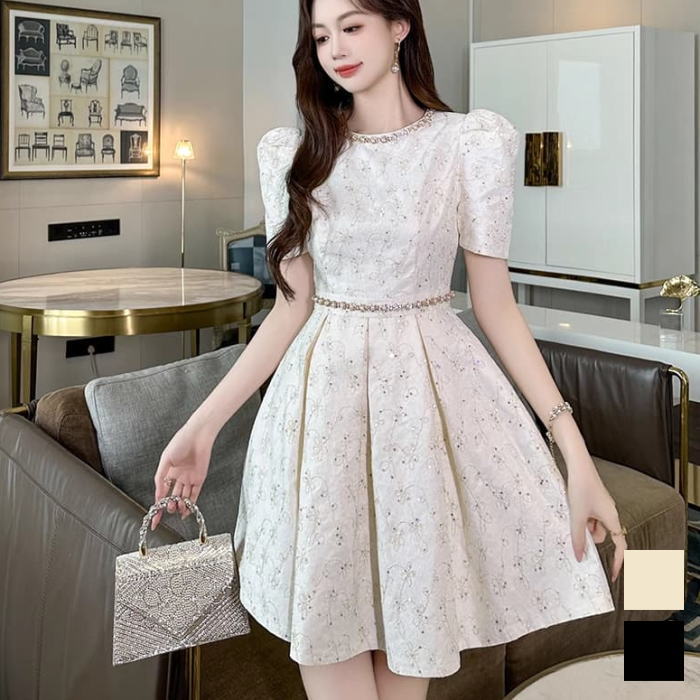 楽天市場】ワンピース レディース きれいめ レース スパンコール