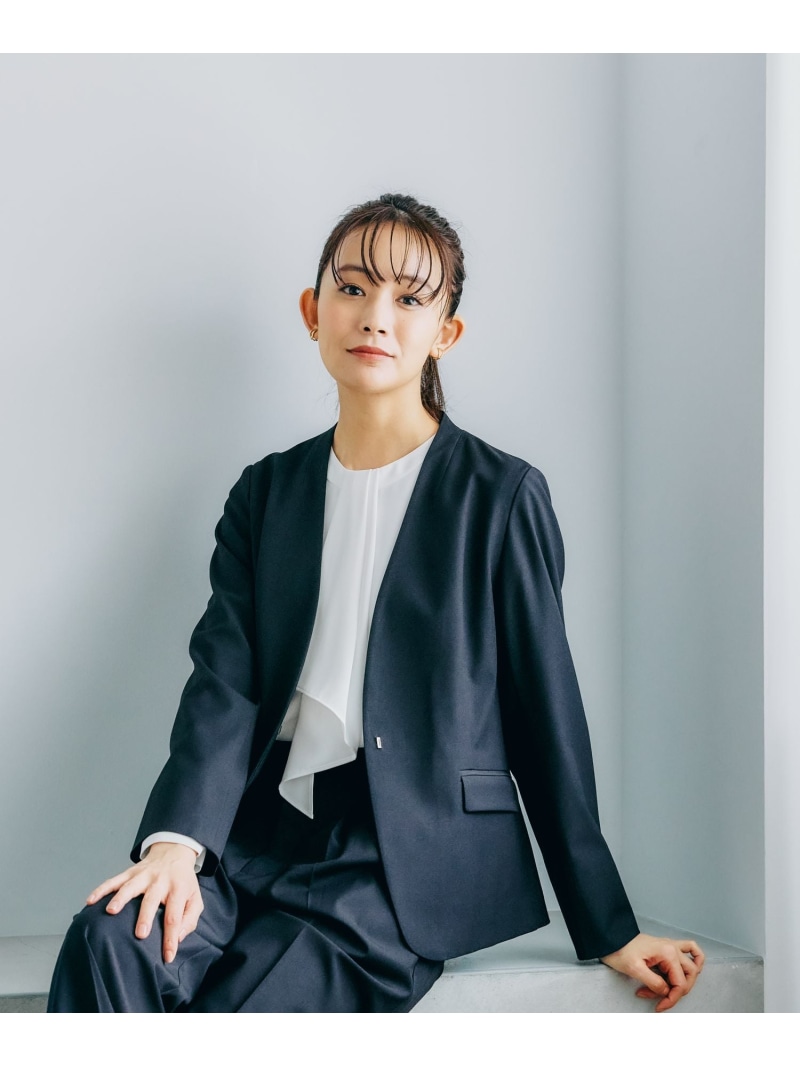 楽天市場】【SALE／70%OFF】ウツクシルエットノーカラージャケット