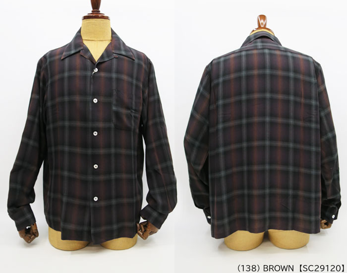 楽天市場】SC29120 SC29263 RAYON OMBRE CHECK OPEN SHIRT SUGAR CANE